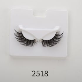 25mm Angel Winged Eyelashes Handmade Thick Theatrical Curly Fake Eyelash Black Natural Long Lash For Eyelash Extension Wholesale (Color: 2518)